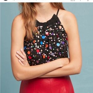 Anthropologie Sequin Tank